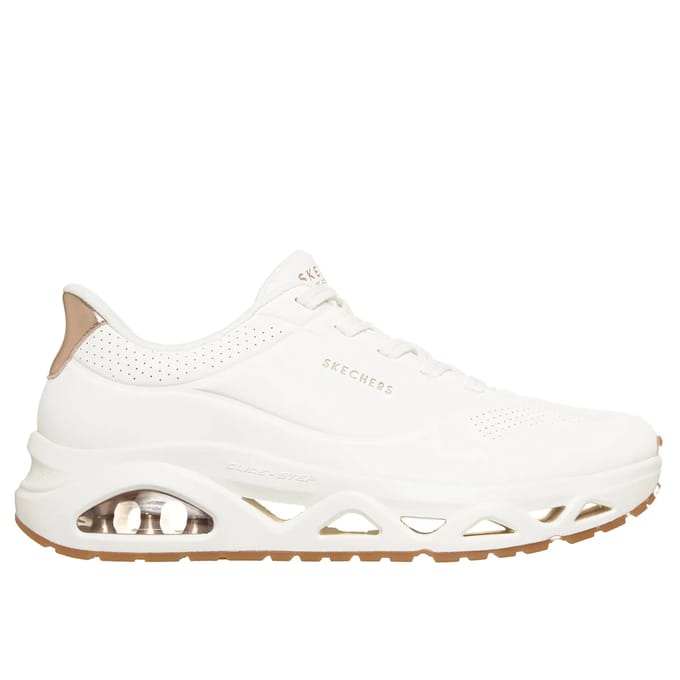 Skechers Uno Glide Step Glide On Air Sneakers - Dames - Wit