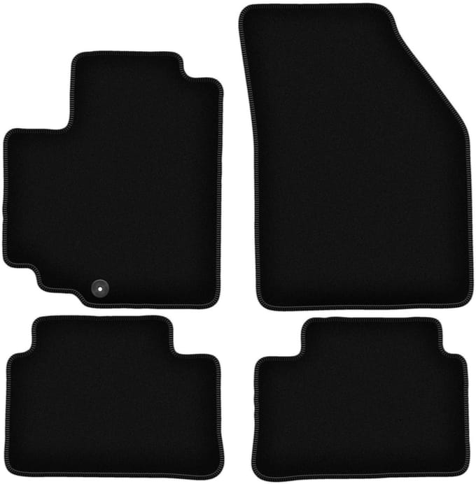BASIC zwarte veloursmatten voor: Suzuki Alto VIII hatchback (2009-2015)