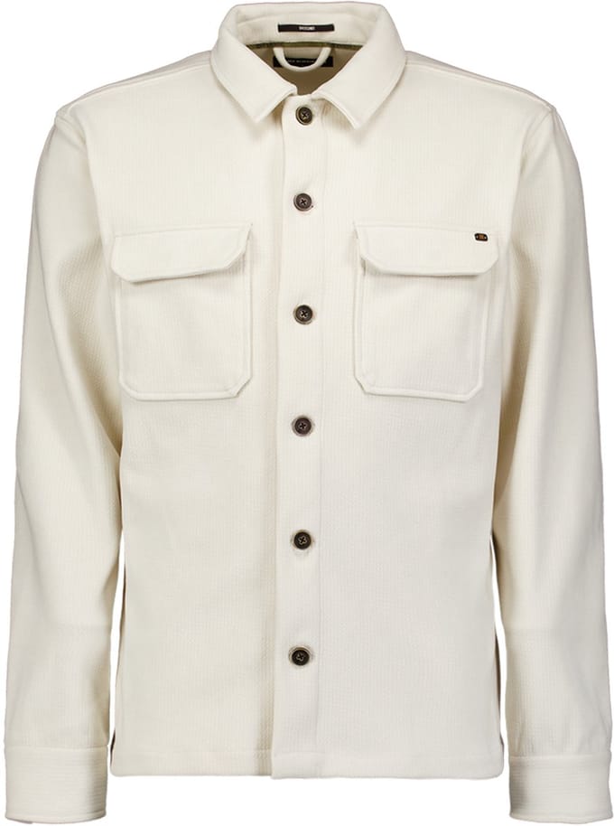 No Excess Overshirt Buttons Relief Sweat Chalk Größe: M | Longsleeves Outlet | Herren