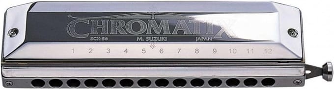 Suzuki Chromatic SCX-56-C - 14-gaats - chromatische mondharmonica - origineel - populair model