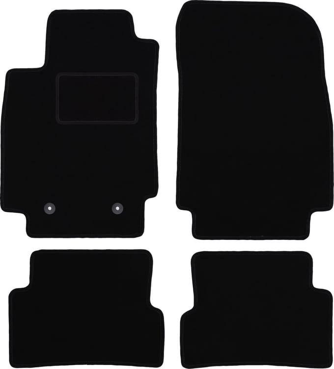 Zwarte veloursmatten voor: Renault Captur SUV (2013-2019)