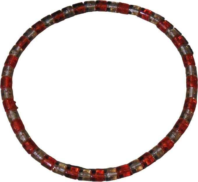 Kinderketting transparant-rood