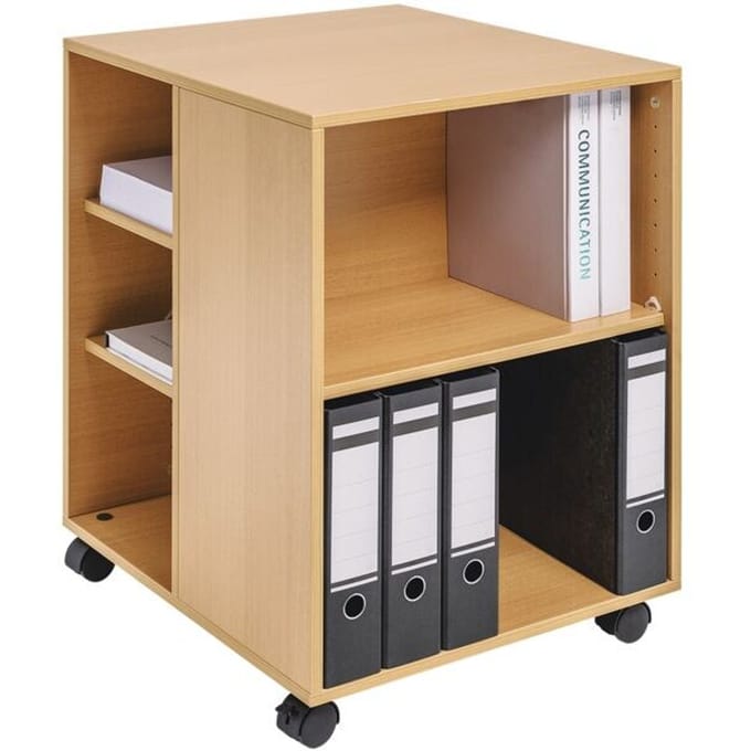 Durable 311347 Multifunctionele trolley 74/59, 3-zijdig open (528 x 748 x 592 mm), beuk