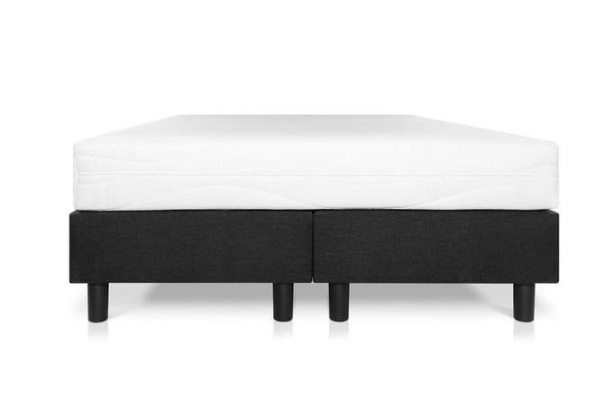 Boxspring Student Basic Zwart - 140x200 cm - Pocket matras 7-zones