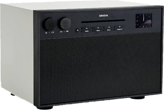 Geneva: DeCon M DAB + / FM-radio en CD-speler - Wit/zwart