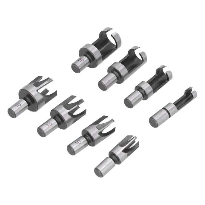 8 Stuks Houtplug Boor Bit Snijder Koolstofstaal Industrieel Vat Klauw Type Duurzame Houtsnijder voor