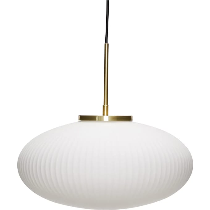Hübsch Serene Hanglamp Ellips Wit