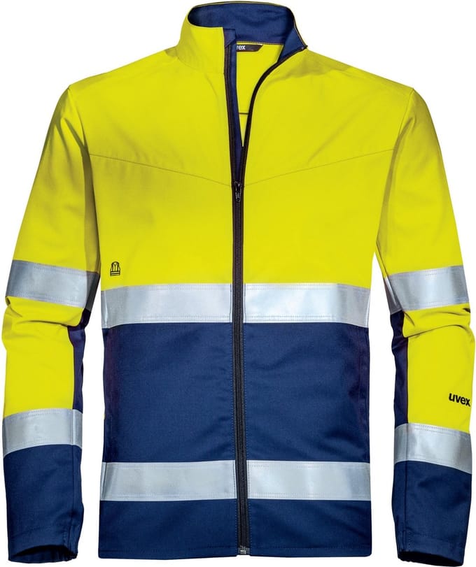Uvex Arbeitsjacke Construction Geel, Blauw, Waarschuwingsgeel (88266)