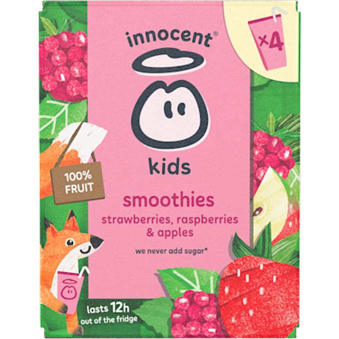 Kids smoothie strawberry raspberry 4st