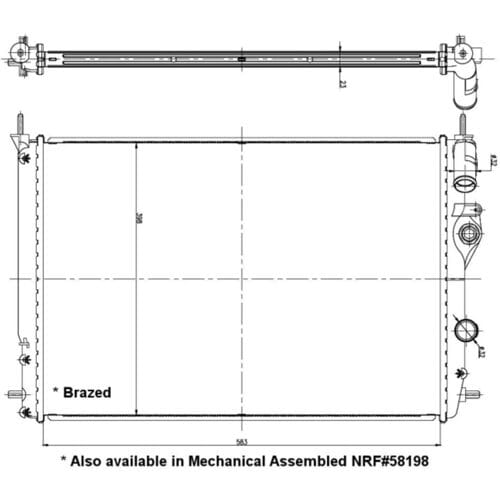 Radiator NRF 56158