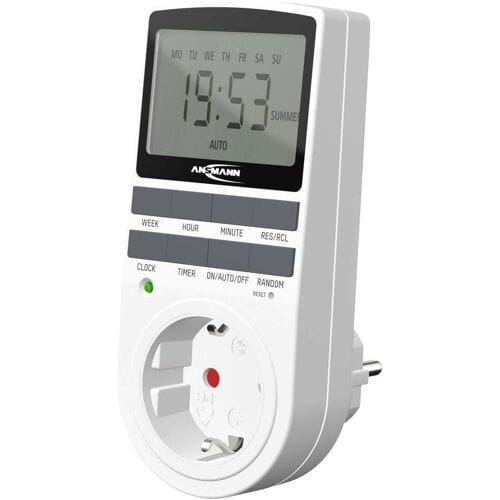 Ansmann 1260-0006 Schakelklok programmeerpakket Digitaal Dagprogramma, Weekprogramma 3680 W IP20 Continubedrijf, AAN/AUTO/UIT-programma,