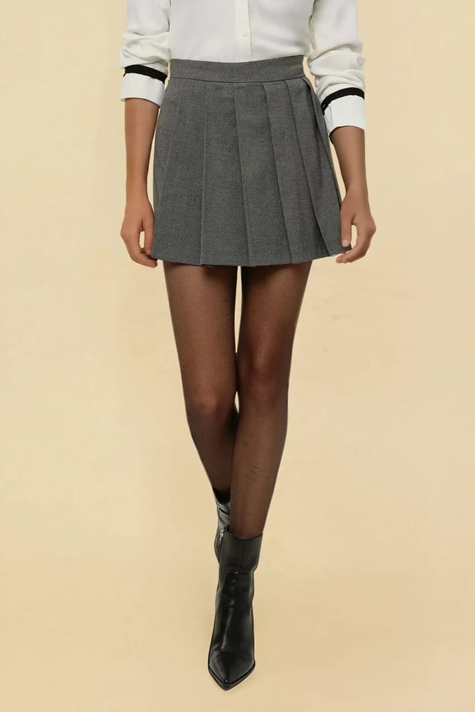 geplooide mini-rok