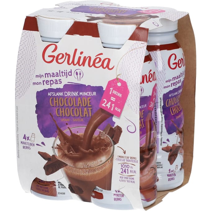 Gerlinéa Mijn Maaltijd Drinkmaaltijd Chocolade 4x236 Drinkbare oplossing