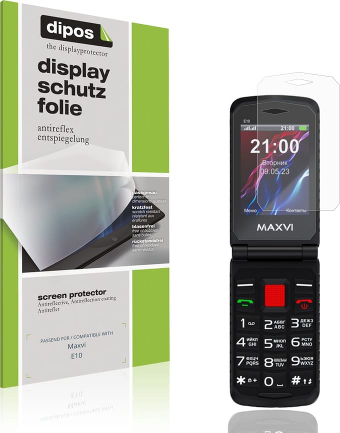 dipos – 4x Matte Beschermfolie geschikt voor Maxvi E10 | Krasbestendige & antireflecterende Screenprotector Ultra-Thin
