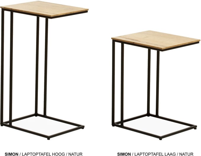 Maxfurn - Laptoptafel | hoogte 77cm | Zeer krasvast | Kleur: Natur
