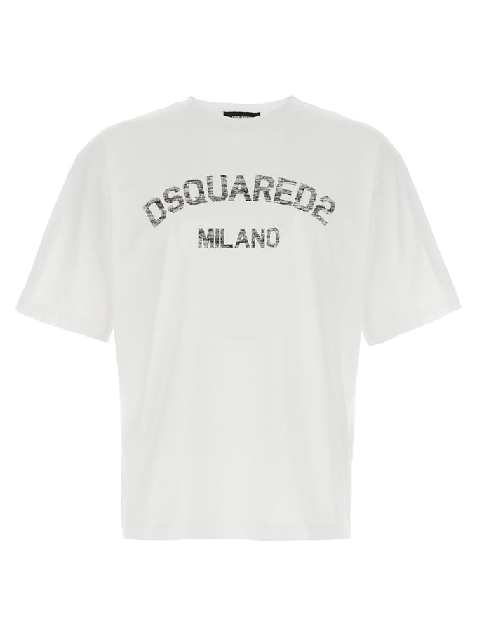 Dsquared² Witte Katoenen T-Shirt