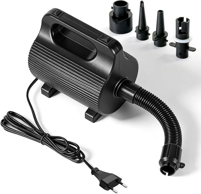 Elektrische Luchtpomp - Luchtbed Pomp Opblaas Pomp - Snel Oppompen - Krachtige 600W Motor