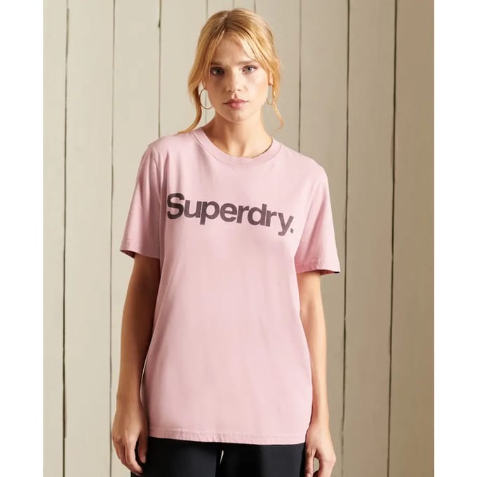 Dames-T-shirt met korte mouwen Superdry Core Logo