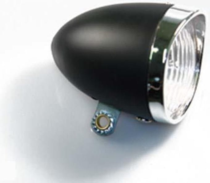 Ikzi light  Koplamp retro led zwart  batterij