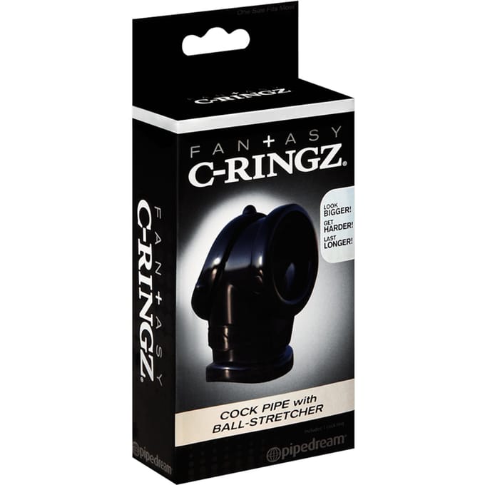 Pipedream - Fantasy C-Ringz - Cock Pipe met Ballstretcher - Zwart