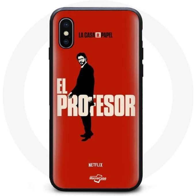 Coque Iphone XS Max La Casa de Papel El Profesor Art