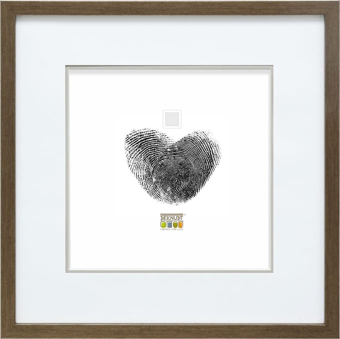 Deknudt Frames fotolijst S43AD2 P1 - brons - passe-partout - 20x20 cm