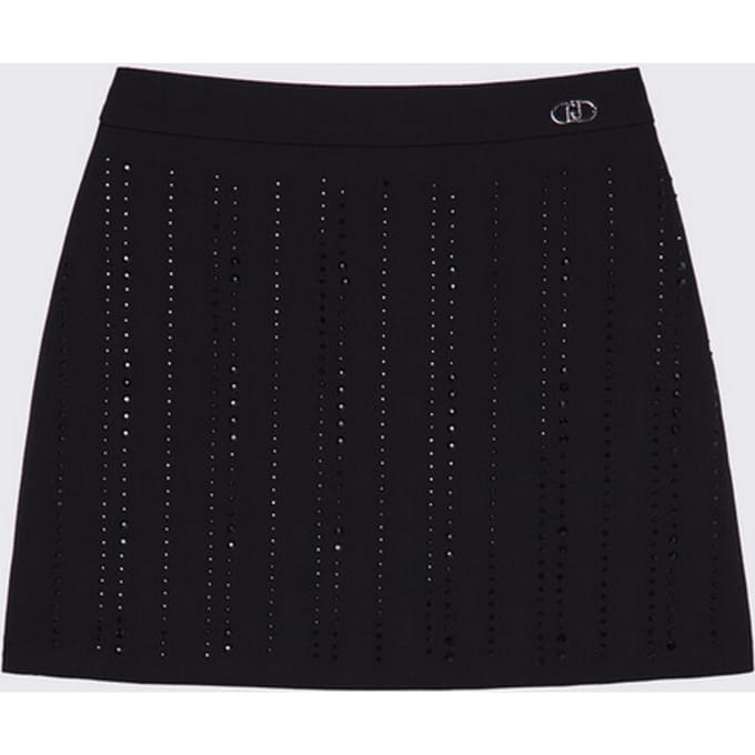 minirok met strass zwart kind