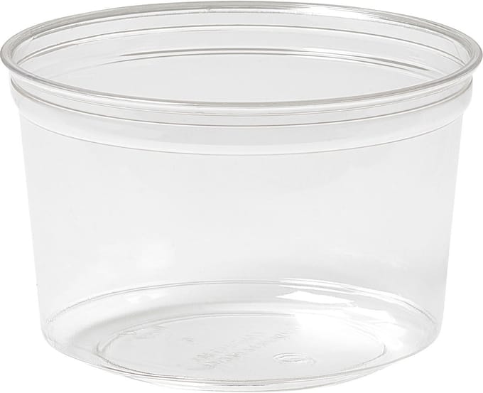 Duni Crystal Deli 350 stuks Schaal / Bakje - 500ML - Transparant - Stapelbaar