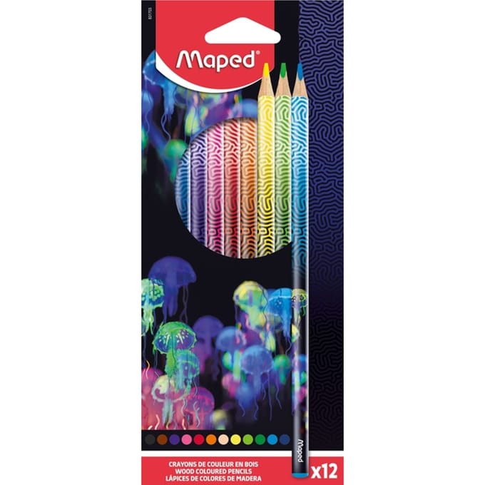 Maped driehoekige kleurpotloden DEEPSEA PARADISE, 12 stuks