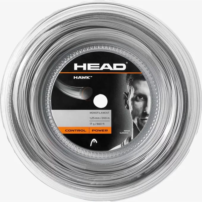 HEAD Hawk Rol Snaren 200m-Grijs