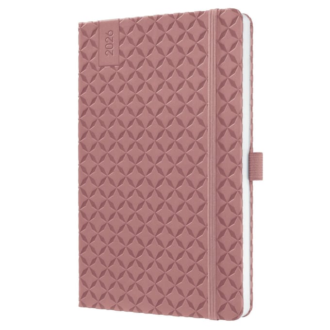 Sigel weekagenda Flair 2026 formaat A5 Dusty Red hardcover