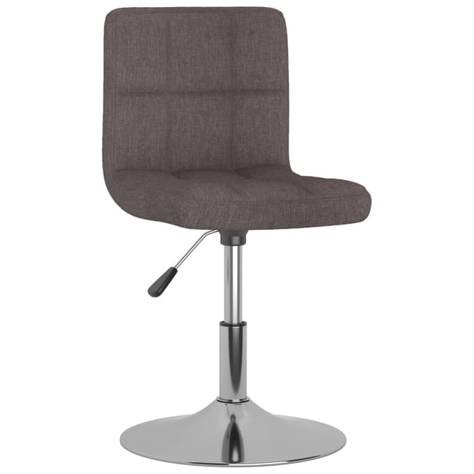 vidaXL - Eetkamerstoelen - draaibaar - 2 - st - stof - taupe