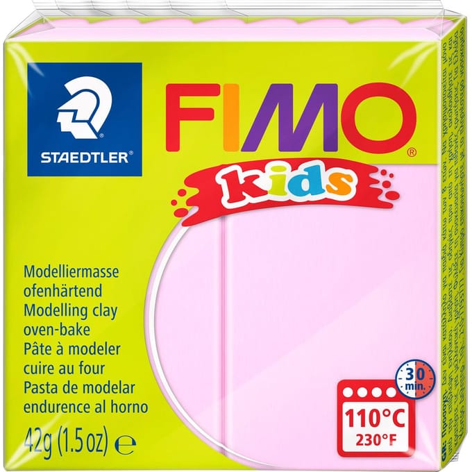 FIMO kids boetseerklei 42 g lichtrose