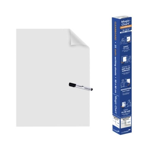 Magic-Chart Legamaster Whiteboard 600x800mm transparant 25 vel