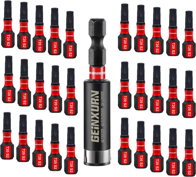 Solidchoice - 30-delige T20 Schroef Bit Set met Magnetische Houder