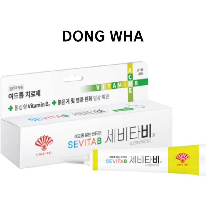 [DONGHWA] SEVITA B Gel / Acnegel / Acnecrème white