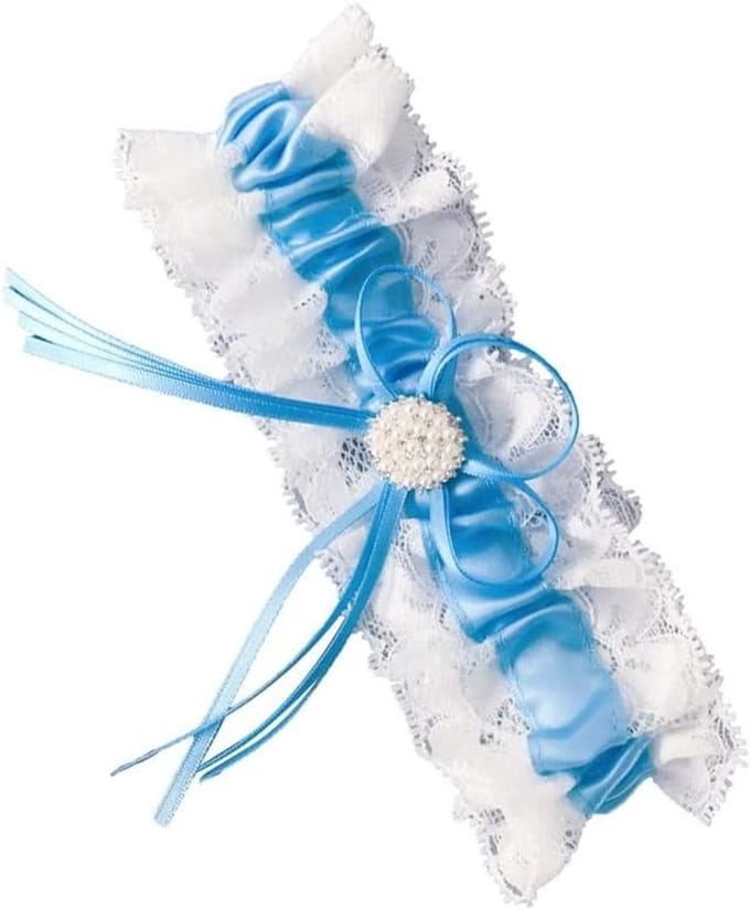 Bruidskousenband - Beenband Dames - Bruiloft Accessoire - Romantisch Kant Design - 40-60 cm Beenomtrek - Wit