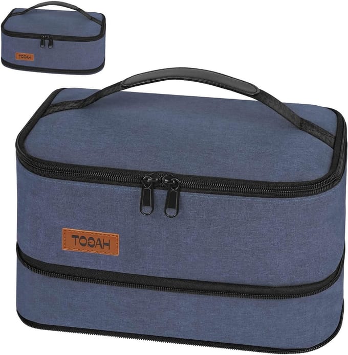 Uitbreidbare koeltas - Opvouwbare lunchtas in Blauw