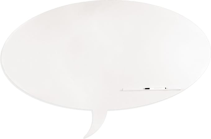 Rocada whiteboard - Skinshape - Talk - 75x115cm - wit gelakt
