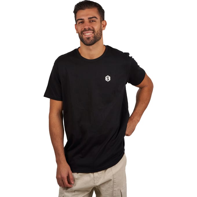 Oversized SPRBCO-001 Heren-T-shirt met korte mouwen en ronde kraag