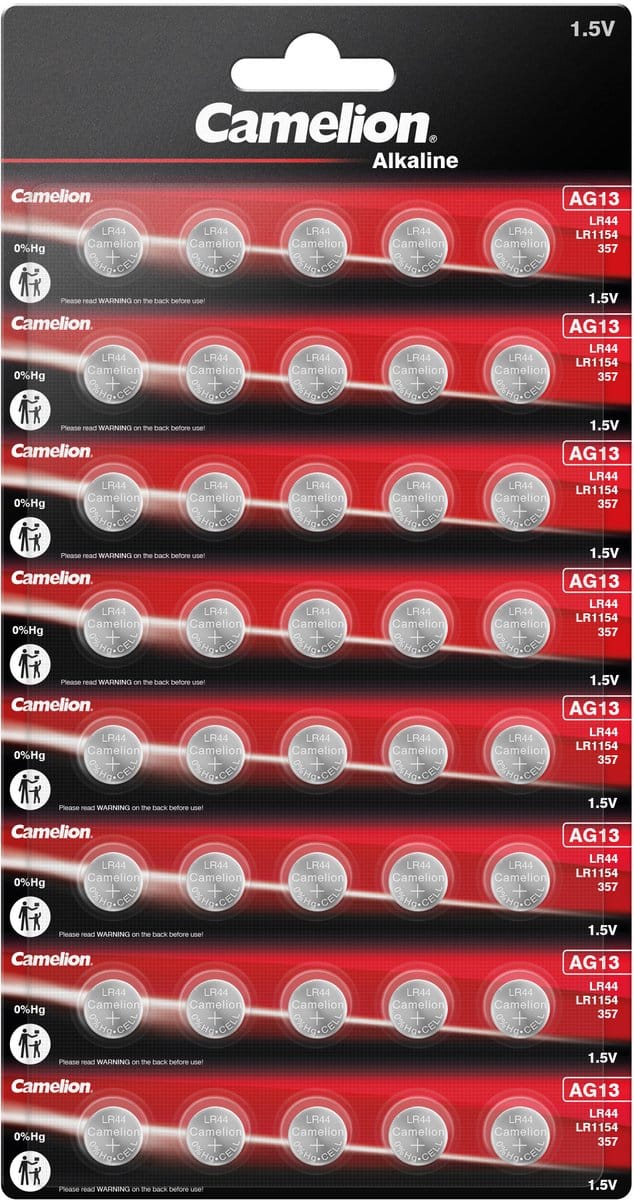 Camelion Alkaline AG13 / LR44 /A76 1,5V blister 40