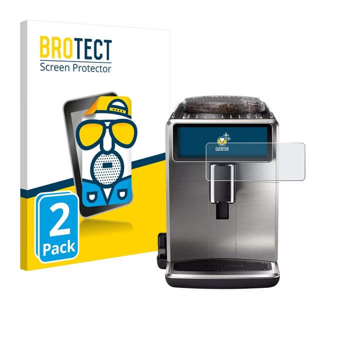 BROTECT - Screenprotector voor Philips Saeco Xelsis Suprema - Folie Beschermfolie matte 2 Stuks
