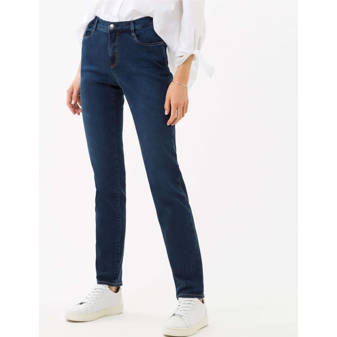 Brax Dames Jeans  Style MARY, denim blauw regular, maat 34