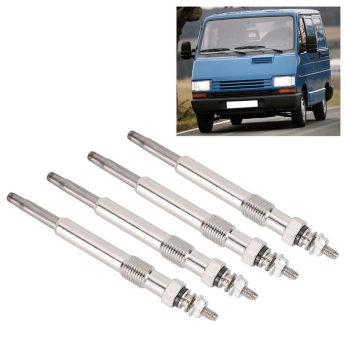 4 Pièces Bougie De Préchauffage 7700100558 Convient Pour Renault Clio Kangoo Trafic-CHD