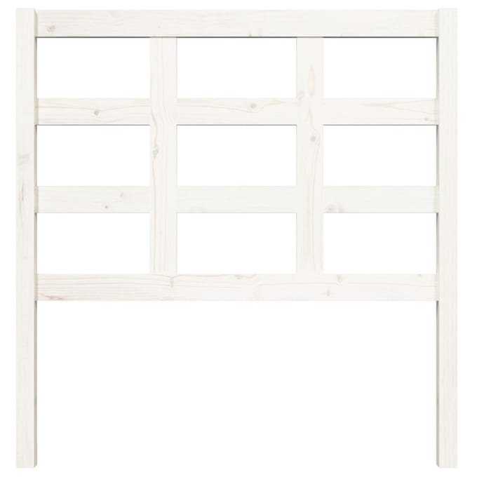 vidaXL Hoofdbord 95,5x4x100 cm massief grenenhout wit