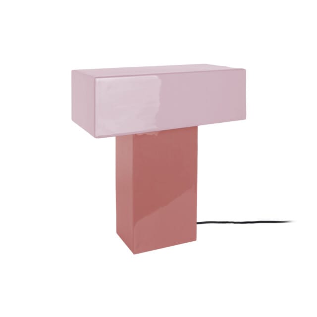 Leitmotiv tafellamp grato recto rose tan & soft pink