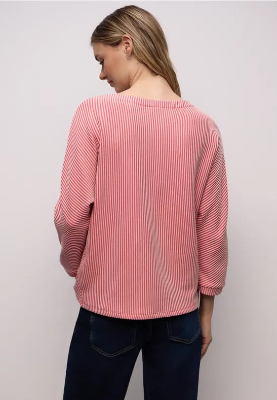 Shirt met structuur, tweekleurig