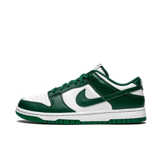 Baskets Unisexe Nike Dunk Low Michigan State Vert Blanc Vert Équipe DD1391-101 38.5