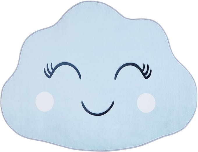 CUMULUS - Vloerkleed - Lichtblauw - 90 x 120 cm - Polyester
