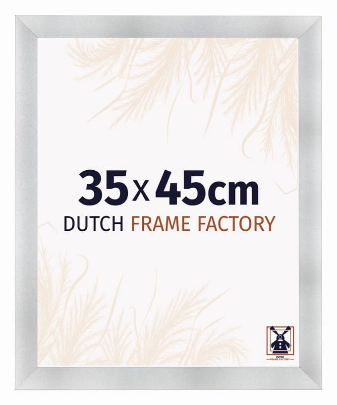 Fotolijst 35x45 cm - MDF - Aluminium Geborsteld - Praag